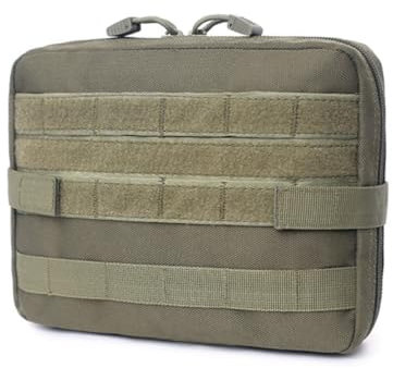 HOUSON Tactical Molle Beutel, Admin Pouch medizinische EDC EMT Utility Tool Bag Pouch Gürteltaschen für Magazine, Landkarte kleine Werkzeuge Grün