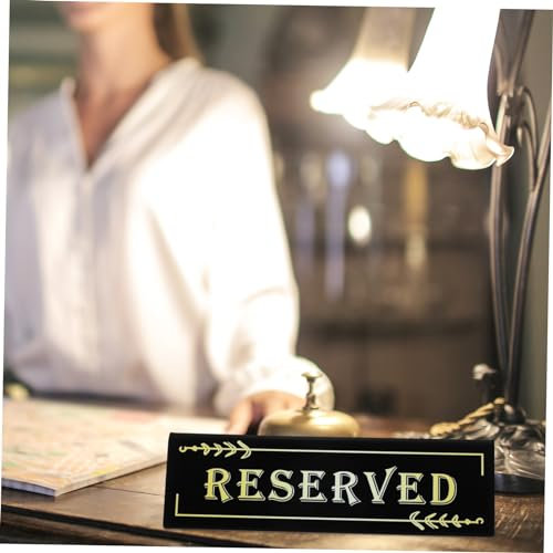 BCOATH Acryl Tischschild Reserviert 15x5cm Robustes V-förmiges Reservierungsschild Für Hochzeit Restaurant Und Bankett