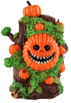 Halloween Statue Desktop Figurine Dekoration Dekorative Ornament für Business Tabletop, Orange