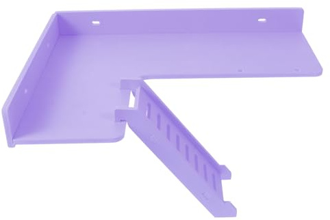 CIYODO L-förmige Hamster Kletterleiter mit Plattform, 1 Stück, Wpc, Violett | Hamster und Rattenkäfige, zum Spielen und Klettern, Kompakt als Zubehör