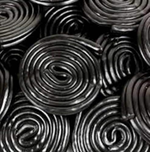 Liquorice Wheels - 1 Kilo Bag | British All Time Most Favourite & Classic Liquorice Hard Sweet Candies Wheel | Pack of 1KG | Ideal for Present in any Occasion