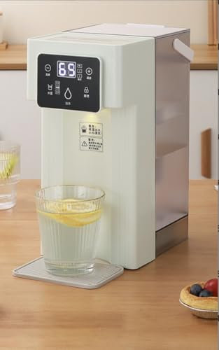 Instant Hot Water Dispenser - Countertop with Filter & Safety Lock, 3L/101.44oz, 3s Quick Heating, 12 Variable Temperatures, 1500W White