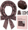 Baolivi Satin Locken Ohne Hitze, Heatless Curls Band Lockenwickler Über Nacht, 70 Overnight Curls DIY Hair Curler Rollers Lockenband, 9 Stück Locken Über Nacht Set mit Schlafmütze für Langes Haar