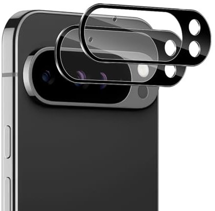 Vanrain Pellicola Fotocamera per Google Pixel 9 Pro, 2 Pezzi Vetro Temperato Fotocamera Protezione, Durezza 9H Resistente ai Graffi Senza bolle