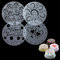 COYUN 4 Pcs Stencil Decorativi per Dolci 4 Tipi di Stampi per Fiori, Decorazioni per Stampi per Torte di Compleanno, Modelli per Torte, Decorazioni per Torte, Stampi Riutilizzabili per Decorare Torte