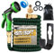 Gziztx 150FT/45M Expandable Garden Hose Flexible Magic Garden Hose Pipe with 3/4 1/2 Fittings, 10 Function Spray Nozzle, 3-Layer Latex Tube (Black+Green)