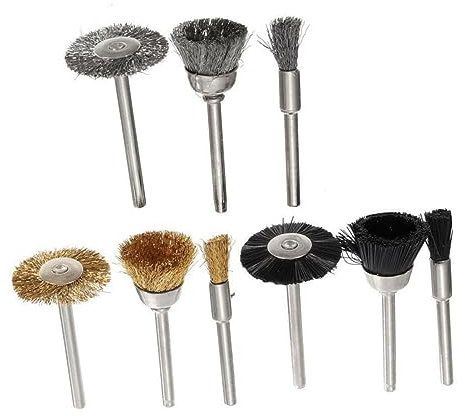 Homoyoyo 222 Teiliges Set Trennscheiben Tellerschleifer Borstenscheibe Trennscheibe Kettensägenschärfer Aufsatz Polierscheibe Polierpads Schleifen Schärfen Rotationswerkzeug