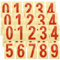 Hausnummer Klebend Klebezahlen Wetterfest Reflektierende Nummernaufkleber Number Stickers Groß Zahlen Aufkleber Selbstklebende Türnummer Mailbox Rot Numbers Vinyl Wasserdichte 3 Zoll für Briefkästen