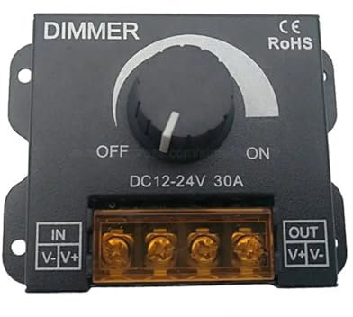 Regolatore della striscia luminosa a LED dimmer regolazione della luminosità 30A manopola dimmer continuo