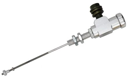 Palancas Embrague Freno Motocicleta Cilindro maestro de embrague hidráulico para motocicleta, bomba de freno, varilla M10 x 1,25 mm, compatible con Honda, Yamaha y Suzuki. Freno manillar(Silver)