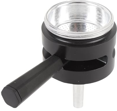TOPINCN Coffee Pot Double Valve Thermostat,Italian Moka Pot Extractor Stovetop Coffee Pot (Black)