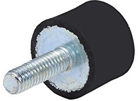 KIMISS 4 soportes de goma antivibración para motores, máquinas y equipos, silentblocks M6 con aislamiento de ruido, montajes bobbin para reducción de vibraciones