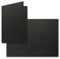 50x Falt-Karten DIN A6 in Schwarz - Blanko - Doppel-Karten - 220 g/m²