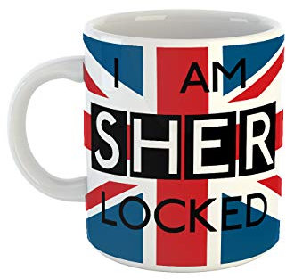 clothinx Kaffeetasse mit Aufdruck I Am Sherlocked Union Jack Flag