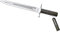 Joker Jagdmesser Guepardo CL29, beschichteter Aluminiumgriff, Gürtelmesser mit 30 cm MOVA Stahlklinge, Lederscheide, Werkzeug zum Angeln, Jagen, Camping und Wandern