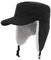 Gisdanchz Russen Fliegermütze Ushanka Schirmmütze Winter Basecap Mütze mit Ohrenklappen Herren Trappermütze Männer Fleece Cappy Frauen Wintermütze Baseballcap Russische Mütze Damen Schwarz