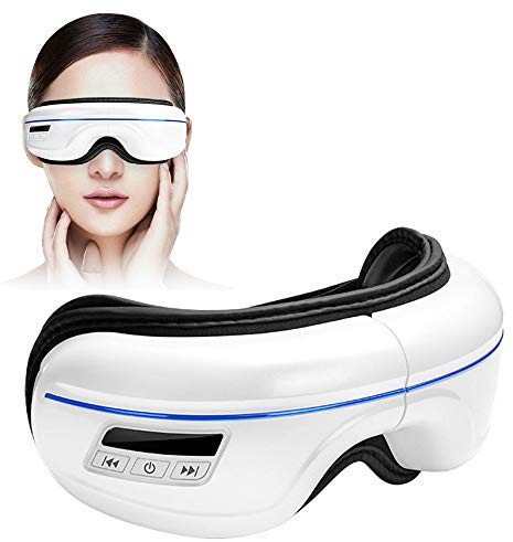 HGJDKSJ Eyeshield, Massage par Vibrations Chaudes à Pression Atmosphérique, Musique Bluetooth, Utilisé pour Soulager La Fatigue Oculaire, Les Yeux Secs, Réduire Les Cernes Et Améliorer