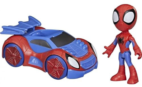 Hasbro Spidey et Ses Amis fantastiques - Spidey et Web-Crawler, Figurine d'action et véhicule, pour Les Enfants à partir de 3 Ans