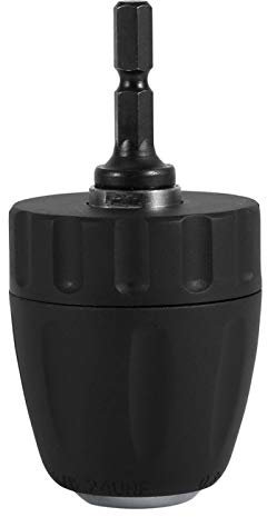 Pinza para portabrocas, 3/8-24UNF Portabrocas para Brocas sin Llave de 0,8 a 10 mm con Adaptador de Varilla de vástago Hexagonal de 1/4 '' W, para Taladro de Carga de Taladro de Pistola con extensió