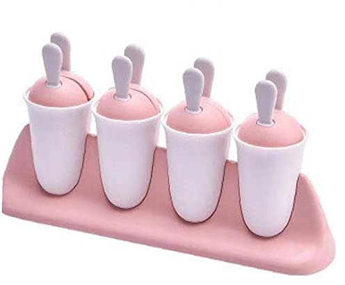 1pc Popsicle Mold, Diy Eis Pop Mold Eiscreme-hersteller Baby-food Storage Container Sommer Diy Freezer Werkzeuge (pink)
