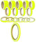 Leuchtfarben Neon auffällige Klebestreifen Zierstreifen Dekor Bänder Autostyling Stripe Decal Pinstriping Markierungsleisten Warnstreifen Begrenzungsbänder (8 mm, Neon Gelb)