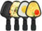 Kosmosta Mini poêle à fromage à revêtement antiadhésif Accessoires de fusion pour raclettes Plateaux de rechange Plats à raclette Mini poêles à raclette, forme triangle (4 pièces)