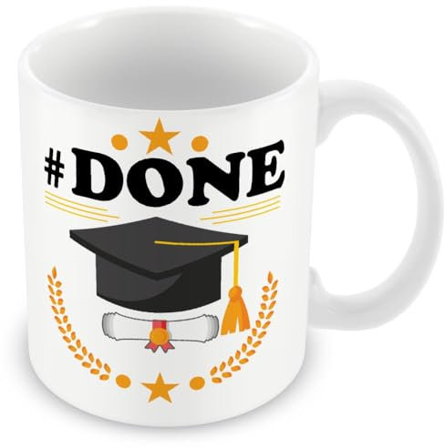 Taza de regalo para graduación/abandono escolar - #Done