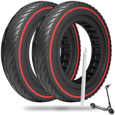 HUAXUN Xiaomi Reifen, Xiaomi Ersatzreifen Reifen Solide 8,5 Zoll Pannensicher Explosionsgeschütztes Gummi Tubeless Xiaomi Scooter Rad vorne/hinten für Xiaomi M365 Pro Gotrax gxl/XR/V2