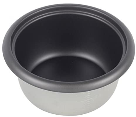 BESTonZON Innerer Kochtopf Reiskocher Innentopf Antihaft Reiskochbehälter 1. 5L Elektrischer Schnellkochtopf Topf Reiskocher Zubehör Für Reiskocher Herd Power Cooker Antihaft Innenkocher