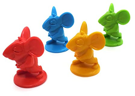 Mouse Player Pieces, Set of 4 - Mousetrap Replacements