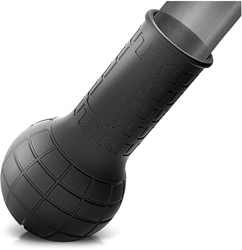 Fit & Focus Landmine-Aufsatz für Langhantel, Gummi-Langhantelbombe mit Griff, Landminenbasis für Rudern, Kniebeugen, Drücken und mehr (passend für 5,1 cm olympische Hantelstangen)