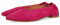 Bailarinas DE Piel Color Fucsia con Punta Fina Y TALÓN Fruncida para Mujer GAGEAC