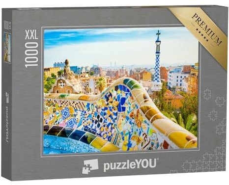 Puzzle 1000 Teile XXL „Impression aus dem Park Güell in Barcelona, Spanien“ – aus der Puzzle-Kollektion Spanien