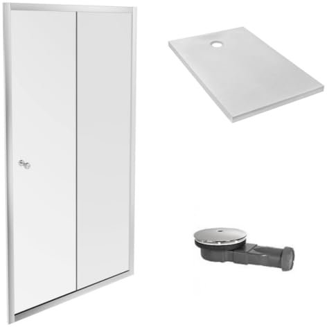 Jacob Delafon Receveur Douche Ipso 120 x 90 + paroi coulissante Niche + bonde