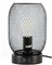 yeerockal Vintage Käfigschirm Tischlampe| Metall Mesh Schwarz Nachttischlampe|Touch Dimmbar | 2 USB Aufladestation |6W Warmweiss LED Tischleuchte | Fassung E27 und EU Schalter (Style B)