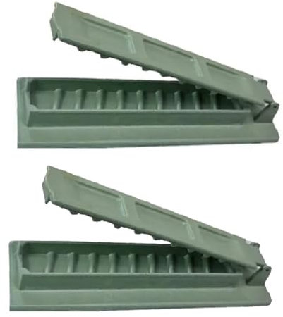 HiCOZZIE 2 Stück Kebab Maker BBQ Fleischspießmaschine Wiederverwendbar für Kebab Maker Barbecue für Küche Grill Teile Zubehör Grün