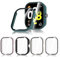 Hianjoo 5 Pack Cover con Vetro Temperato Compatibile per Xiaomi Redmi Watch 4, Pellicola Proteggi Schermo PC Custodia Compatibile con Xiaomi Redmi Watch 4