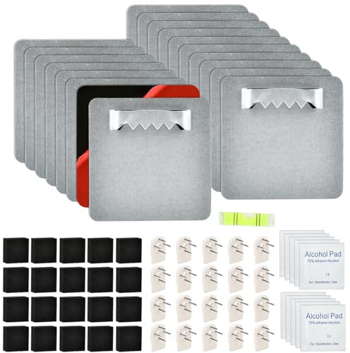 18er Set Bildaufhänger Selbstklebend ohne Bohren,Bilderhaken Spiegelhalterung Bilder Aufhängen,Haken Wand für Bilderrahmen Spiegelaufhänger Acrylglas Aufhängung für Haus Büro Wand Befestigung Malerei
