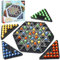 Chain Triangle Game Age 3+, Funny Kids Strategy Game, Triggle Board Game Interactive Peg Game Educational Brain Teaser Strategy Puzzle Toy for Adults and Kids