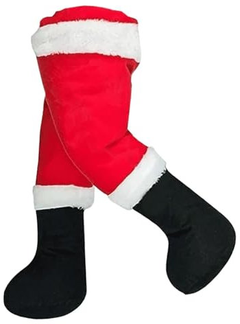 Piernas de Papá Noel de Navidad,Piernas de Papá Noel Falsas | Decoraciones Divertidas para decoración de árbol con Patas pegadas | Patas de Papá Noel, decoración para árbol de Navidad,