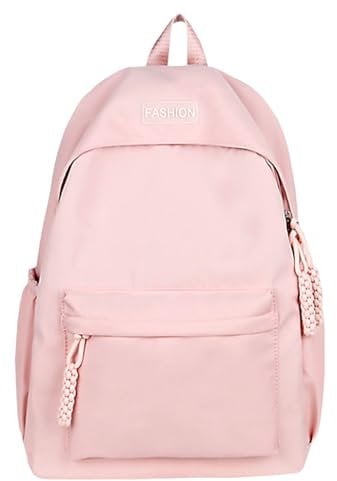 Zaino Casual, Zaino Scuola Leggero, Zaino Leggero per La Scuola, Zaino Casual per La Scuola Superiore, Borsa per Libri per Uomini e Donne(Rosa Pallido)