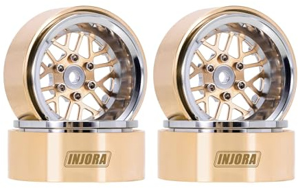 INJORA ModuWheel 1.3 Negative Offset Beadlock Felgen Messing & Aluminium Felge für 1/18 1/24 RC Crawlers TRX4M SCX24 Upgrade