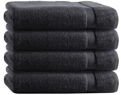 Handtuch, Duschtuch oder 2erSET Kaefer Auto Geschenk bestickt personalisiert (schwarz, 2er Set)