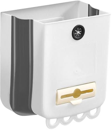 Hwtcjx Cubos de Basura Plegable Colgando, 2.64 Galones Gran Capacidad Bote de Basura, Bote de Basura Colgante Portátiles Extraible para Puerta de Gabinete, Coche, Oficina (Lechoso)