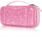 Fintie Carrying Case for Nintendo Switch Lite 2019, [Shockproof] Hard Shell Protective Cover Travel Bag with Game Card & Micro SD Card Slots for Switch Lite Console & Accessories, Glittering Pink