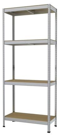 Trend Line Schwerlastregal 180 x 75 x 35 cm 4 Holzböden 700 kg Regalsysteme