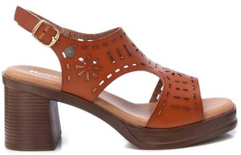 REFRESH - Sandalen Damen Kamel - Bequeme und vielseitige Schuhe - Casual Mode - Modell 17285202 (Größe 40)
