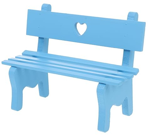 Toyvian Holzstuhl Modell Holzmöbel Mini Bank Puppe Prop