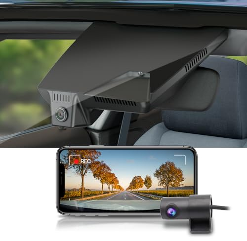 FITCAMX Dashcam Auto Vorne Hinten 2160P +1080P passend für 2025 Hyundai IONIQ 5 (7 Vents/HD2-Ni000) & 2024 IONIQ 5 N, OEM Dashcam 4K UHD WiFi, G-Sensor, Loop-Aufnahme, WDR Dasch-cam Auto, 128GB Karte