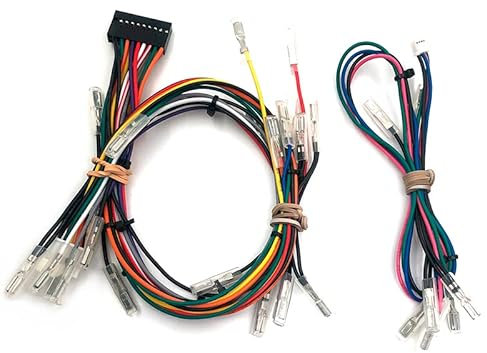 Universal Fighting Board Cables Quick Connect 20-Pin Joystick/Button Easy Plug Harness 4-Pin Touchpad Button Harness for Fighting Game Controller Board